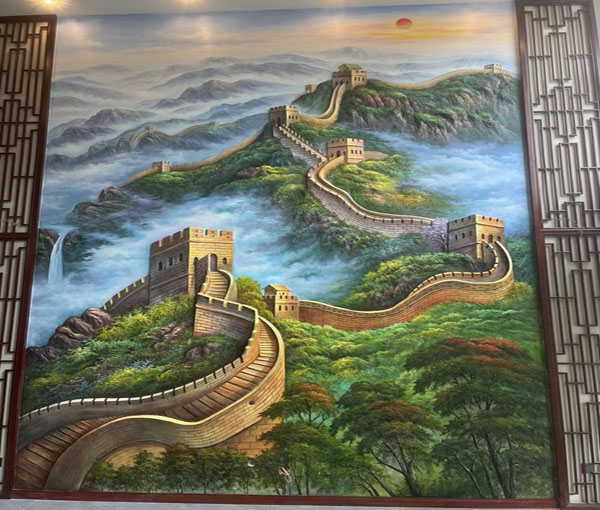 辦公大樓背景墻畫